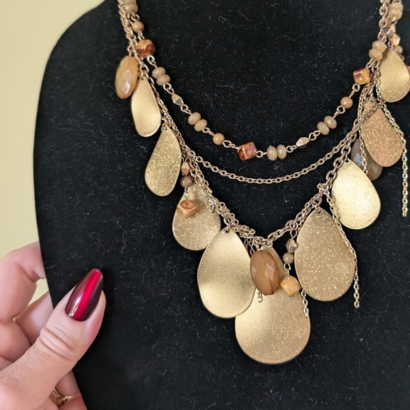 Gold Layered Necklace - Picture 9 of 10